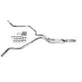 Ranger 96-04 dual exhaust 2.25 MA pipe Glass Pack muffler  Corner exit
