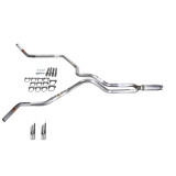 Ranger 96-04 dual exhaust 2.25 MA pipe Glass Pack muffler SW Tip Corner exit
