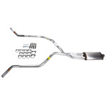 Dakota 87-96 dual exhaust 2.5 pipe Stainless muffler  Corner exit