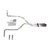 Dakota 87-96 dual exhaust 2.5 pipe Stainless muffler RC Tip Side Exit