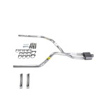 Dakota 87-96 dual exhaust 2.5 pipe 1 chamber muffler RW Tip