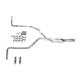 Dakota 87-96 dual exhaust 2.5 pipe Glass Pack muffler RW Tip Side Exit