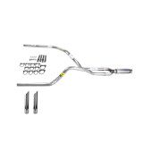 Dakota 87-96 dual exhaust 2.5 pipe Glass Pack muffler SW Tip