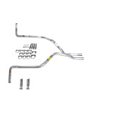 Dakota 87-96 dual exhaust 2.5 pipe No Muffler  RC Tip Side Exit