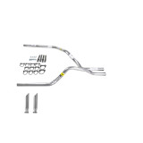 Dakota 87-96 dual exhaust 2.5 pipe No Muffler  SC Tip
