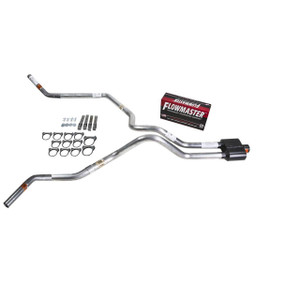 Silverado 96-99 dual exhaust 2.5 SS pipe Flowmaster Super 10  Corner exit