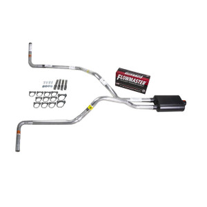 Silverado 07-13 dual exhaust 2.25 pipe Flowmaster Super 40  Side Exit