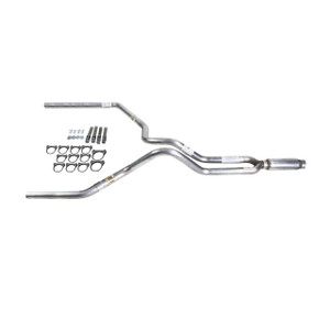 Dakota 87-96 dual exhaust 2.5 MA pipe Glass Pack muffler