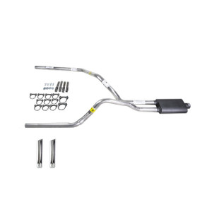 S10 / S15 95-01 dual exhaust 2.25 pipe Flowsound Muffler RW Tip