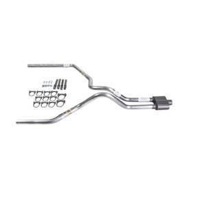 S10 / S15 95-01 dual exhaust 2.25 MA pipe 1 chamber muffler