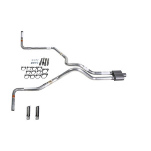 S10 / S15 95-01 dual exhaust 2.25 MA pipe 1 chamber muffler RW Tip Side Exit