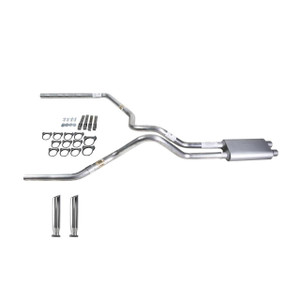 Silverado 96-99 dual exhaust 2.25 MA pipe dual inlet Flowsound Muffler RC Tip