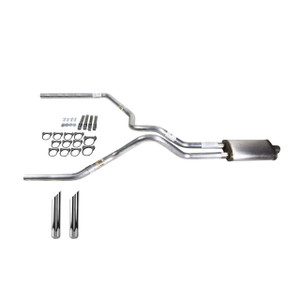 Dakota 97-05 dual exhaust 2.5 MA pipe Stainless muffler SW Tip