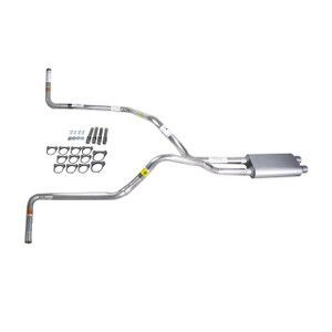 Titan 04-05 dual exhaust 2.5 pipe dual inlet Flowsound Muffler  Side Exit