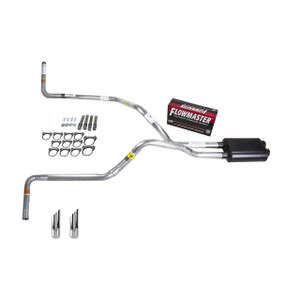 Titan 04-05 dual exhaust 2.5 pipe dual inlet Flowmaster Super 40 SW Tip Side Exit