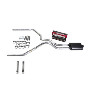 Dakota 97-05 dual exhaust 2.5 MA pipe Flowmaster Super 40 RW Tip