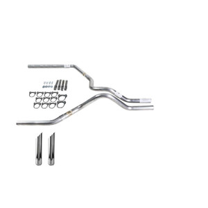 Ram 09-13 dual exhaust 2.5 SS pipe No Muffler  SW Tip