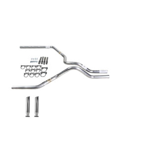 F150 05-06 dual exhaust 2.5 SS pipe No Muffler  RC Tip