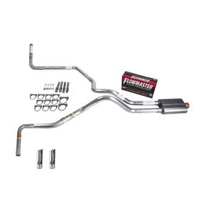 F150 07-13 dual exhaust 2.5 MA pipe Flowmaster 40  RW Tip Side Exit
