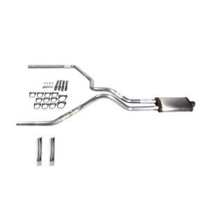 F150 07-13 dual exhaust 2.5 SS pipe Stainless muffler RW Tip