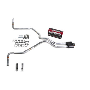 F150 07-13 dual exhaust 2.5 SS pipe Flowmaster Super 10 RW Tip Side Exit
