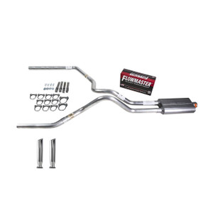 F150 07-13 dual exhaust 2.5 SS pipe Flowmaster 50 RC Tip