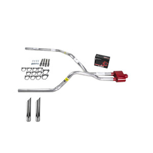 Dakota 87-96 dual exhaust 2.5 pipe Cherry Bomb Extreme SW Tip