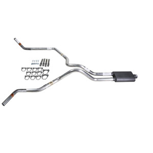 Ranger 96-04 dual exhaust 2.25 MA pipe Flowsound Muffler  Corner exit