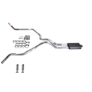 Ranger 96-04 dual exhaust 2.25 MA pipe Flowsound Muffler RC Tip Corner exit