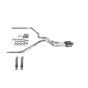 Ranger 96-04 dual exhaust 2.25 MA pipe 1 chamber muffler SW Tip