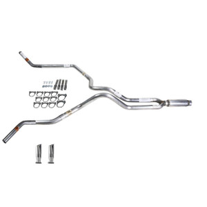 Ranger 96-04 dual exhaust 2.25 MA pipe Glass Pack muffler RC Tip Corner exit