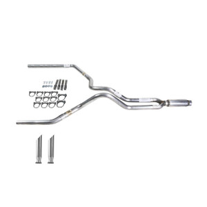 Ranger 96-04 dual exhaust 2.25 MA pipe Glass Pack muffler SC Tip