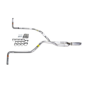 Dakota 87-96 dual exhaust 2.5 pipe Glass Pack muffler  Side Exit