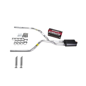 Silverado 96-99 dual exhaust 2.5 pipe Flowmaster Super 40 SC Tip