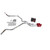 Silverado 96-99 dual exhaust 2.5 SS pipe Cherry Bomb Extreme  Corner exit