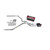 S10 / S15 83-94 dual exhaust 2.25 MA pipe Flowmaster Super 10