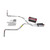 Dakota 97-05 dual exhaust 2.5 pipe Flowmaster 40   Side Exit
