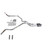 S10 / S15 95-01 dual exhaust 2.25 MA pipe 1 chamber muffler RW Tip Corner exit
