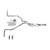 S10 / S15 95-01 dual exhaust 2.25 MA pipe Glass Pack muffler SW Tip Side Exit