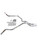 S10 / S15 95-01 dual exhaust 2.25 MA pipe No Muffler   Corner exit
