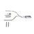 Silverado 96-99 dual exhaust 2.5 pipe dual inlet Flowsound Muffler RC Tip