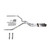 Dakota 97-05 dual exhaust 2.5 MA pipe Stainless muffler RW Tip