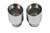 Dodge 2.5" Aluminized "through bumper" adapters with double rolled tips