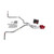 F150 05-06 dual exhaust 2.5 SS pipe Cherry Bomb Extreme  Side Exit