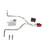 Dakota 87-96 dual exhaust 2.5 pipe Cherry Bomb Extreme RC Tip Side Exit