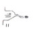 Ranger 96-04 dual exhaust 2.25 MA pipe 1 chamber muffler RW Tip Side Exit