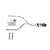 Dakota 87-96 dual exhaust 2.5 pipe Stainless muffler RC Tip