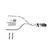 Dakota 87-96 dual exhaust 2.5 pipe Stainless muffler RW Tip
