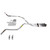 Dakota 87-96 dual exhaust 2.5 pipe Stainless muffler SW Tip Corner exit