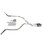 Dakota 87-96 dual exhaust 2.5 pipe 1 chamber muffler  Corner exit